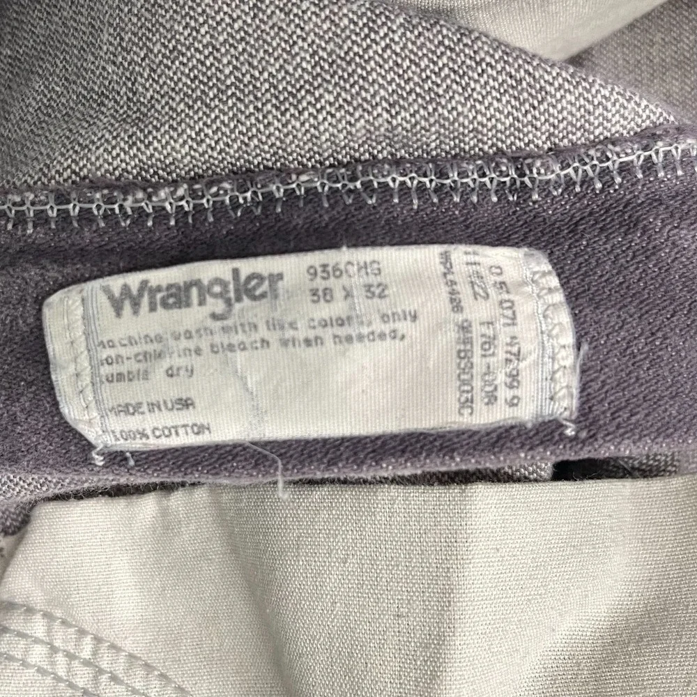 Vintage Wrangler Jean 35x30 Purple Pants 936 Slim Cowboy Western Denim Tag 36x32